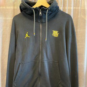 Marquette Basketball Authentic Team Issued Black Zip Up Size Large